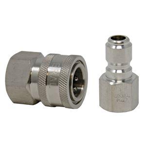 3/8 Quick Connect in Stainless Steel / Brass