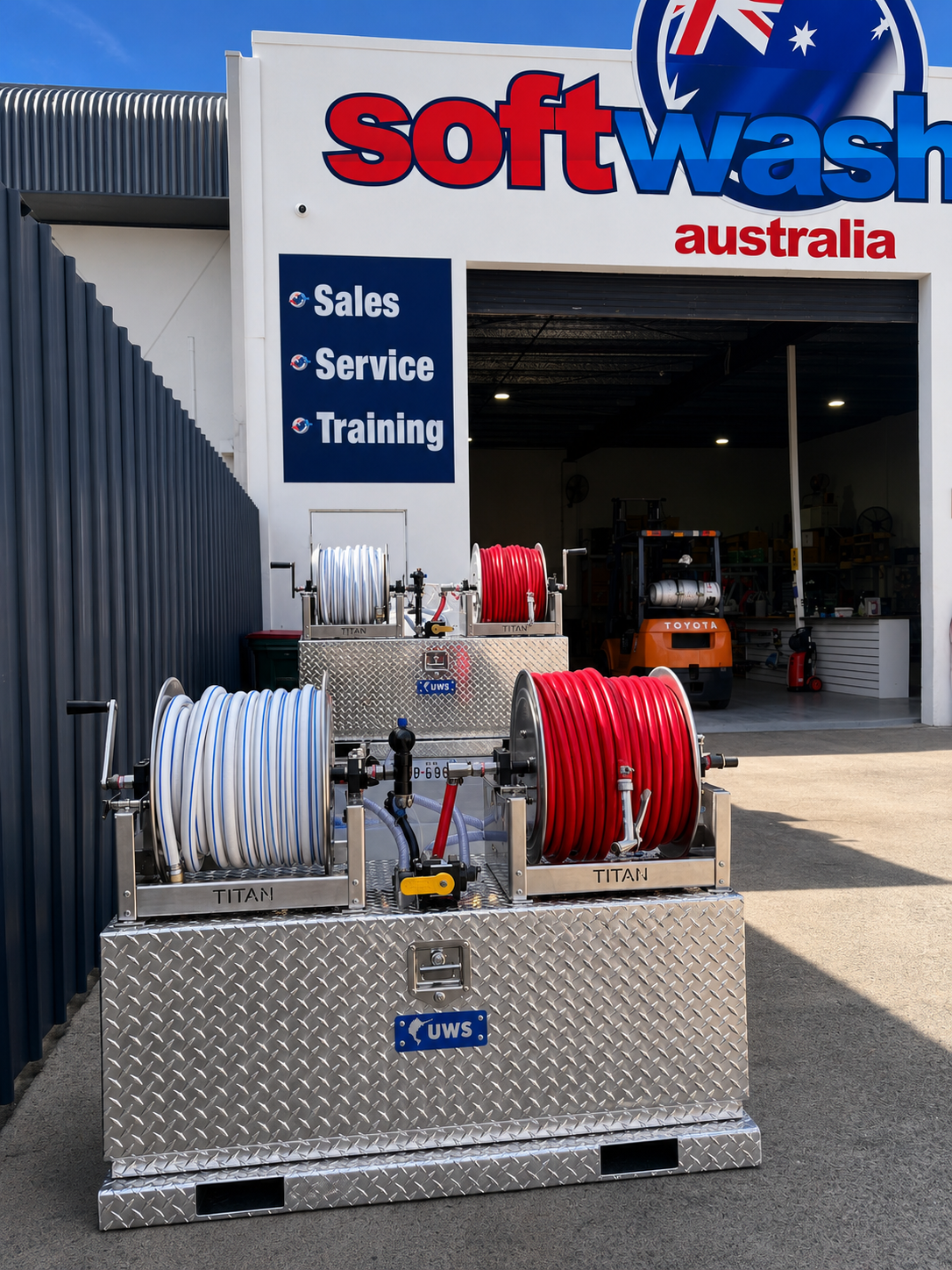 Booster in a Box: Complete System (With Hose Reels & Pro-Switch)
