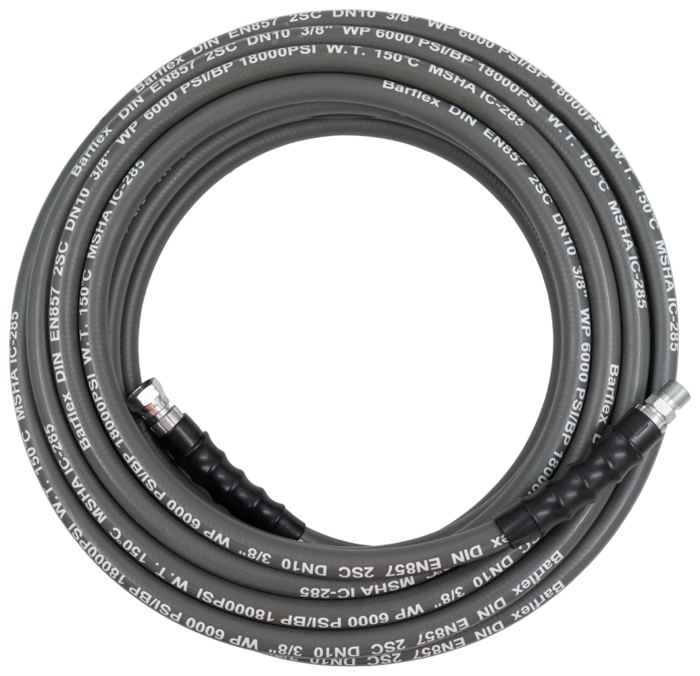 3/8” R2 Wire Hose – Grey Smooth
