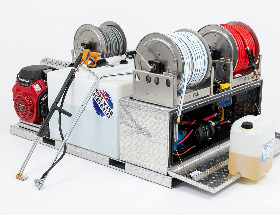 Softwash/Pressure Wash Skid Unit - Complete