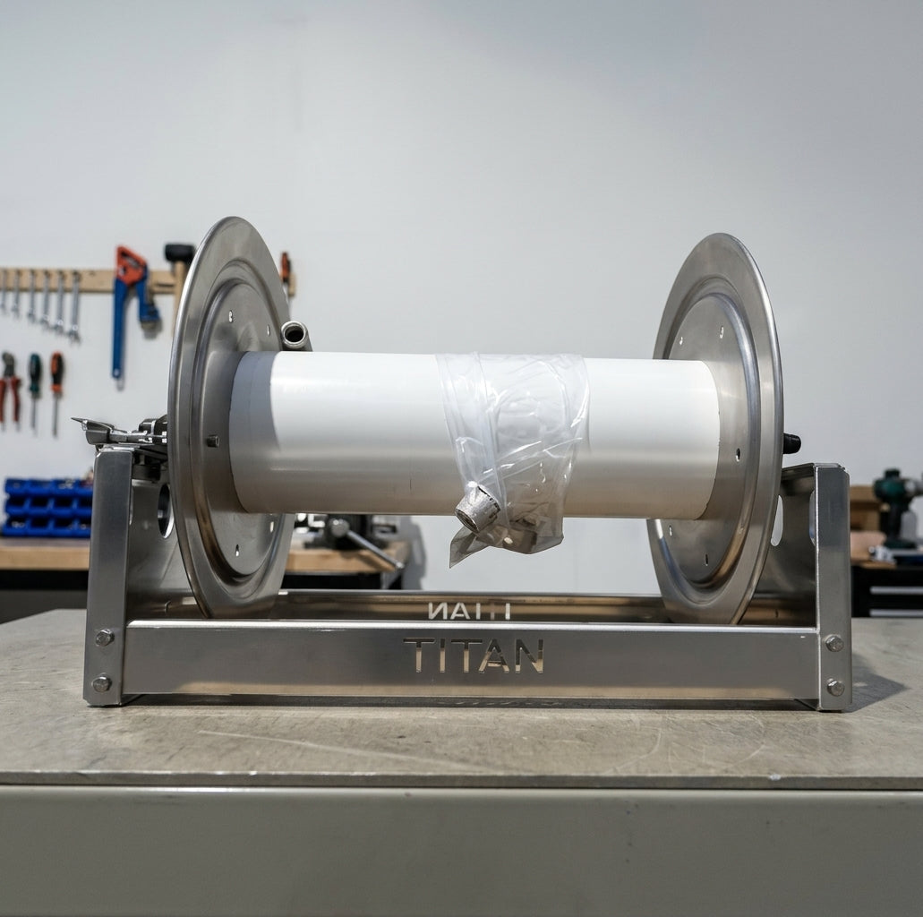 Titan 12" Stainless & Aluminium Hose Reel (T4312)