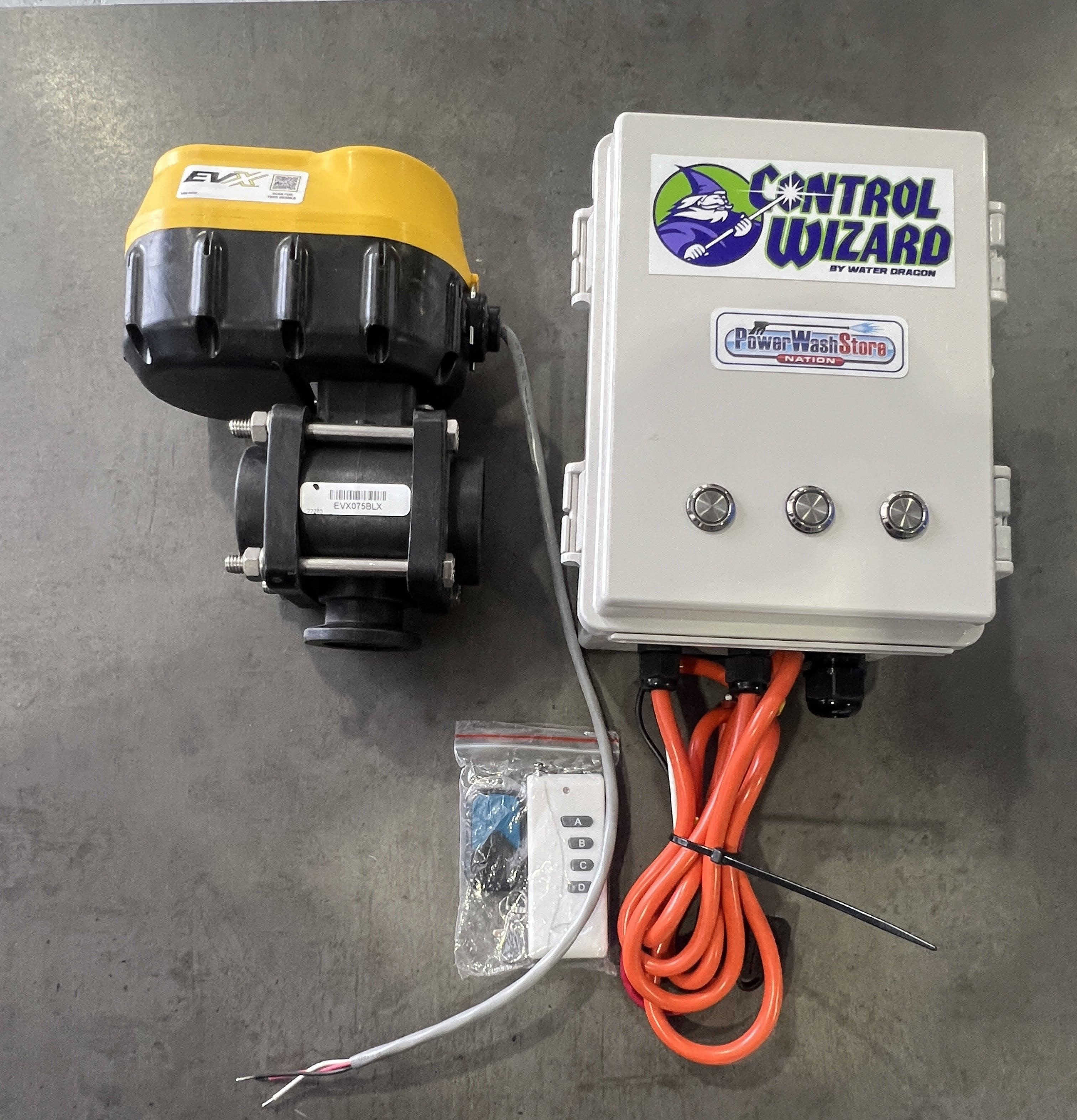 Control Wizard designed to suite EVX 12V ball valve as shown here