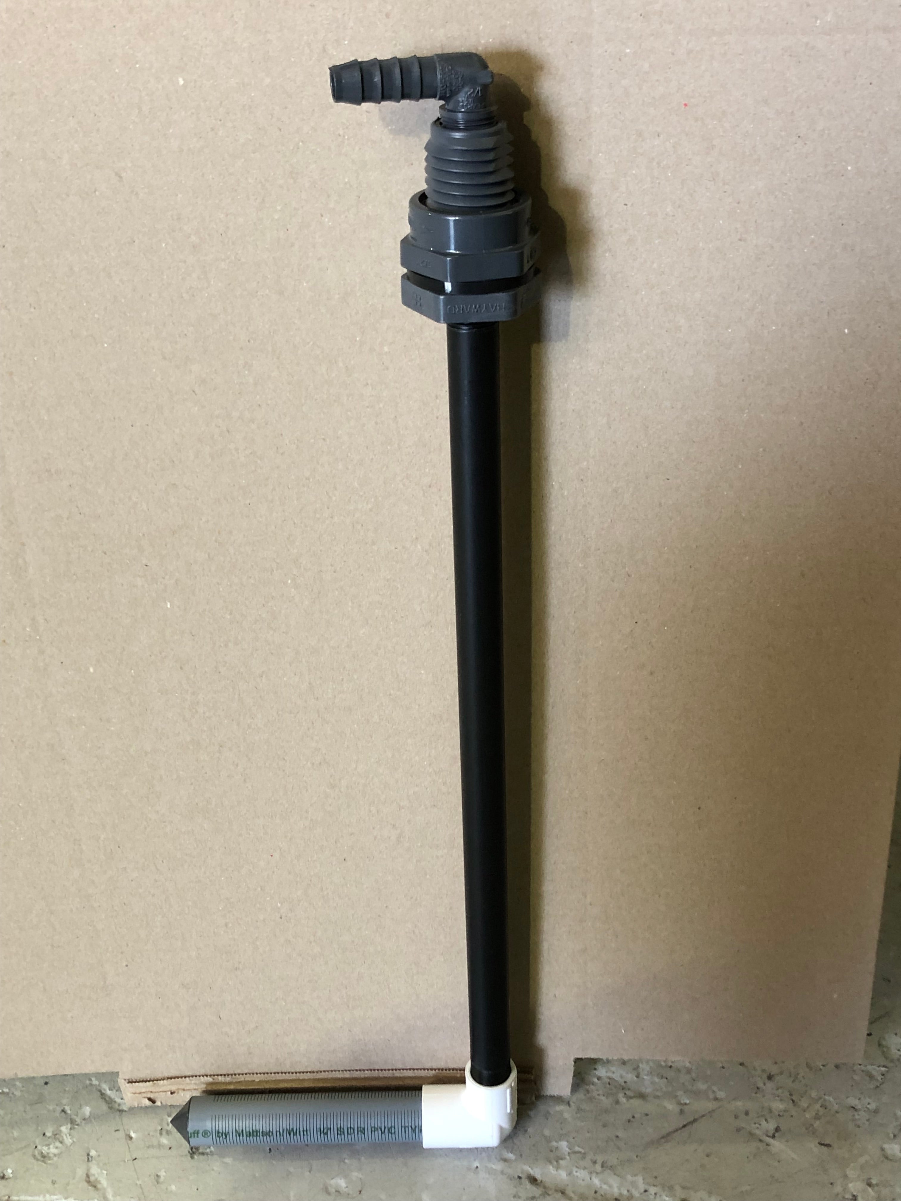 1/2 Inch Tank Riser W/Filter & Bulkhead