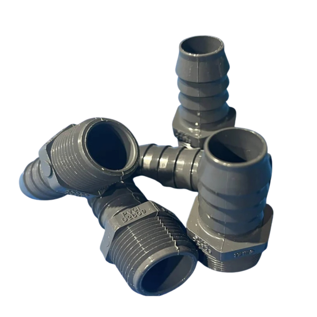 3/4 INCH PVC HOSE BARB