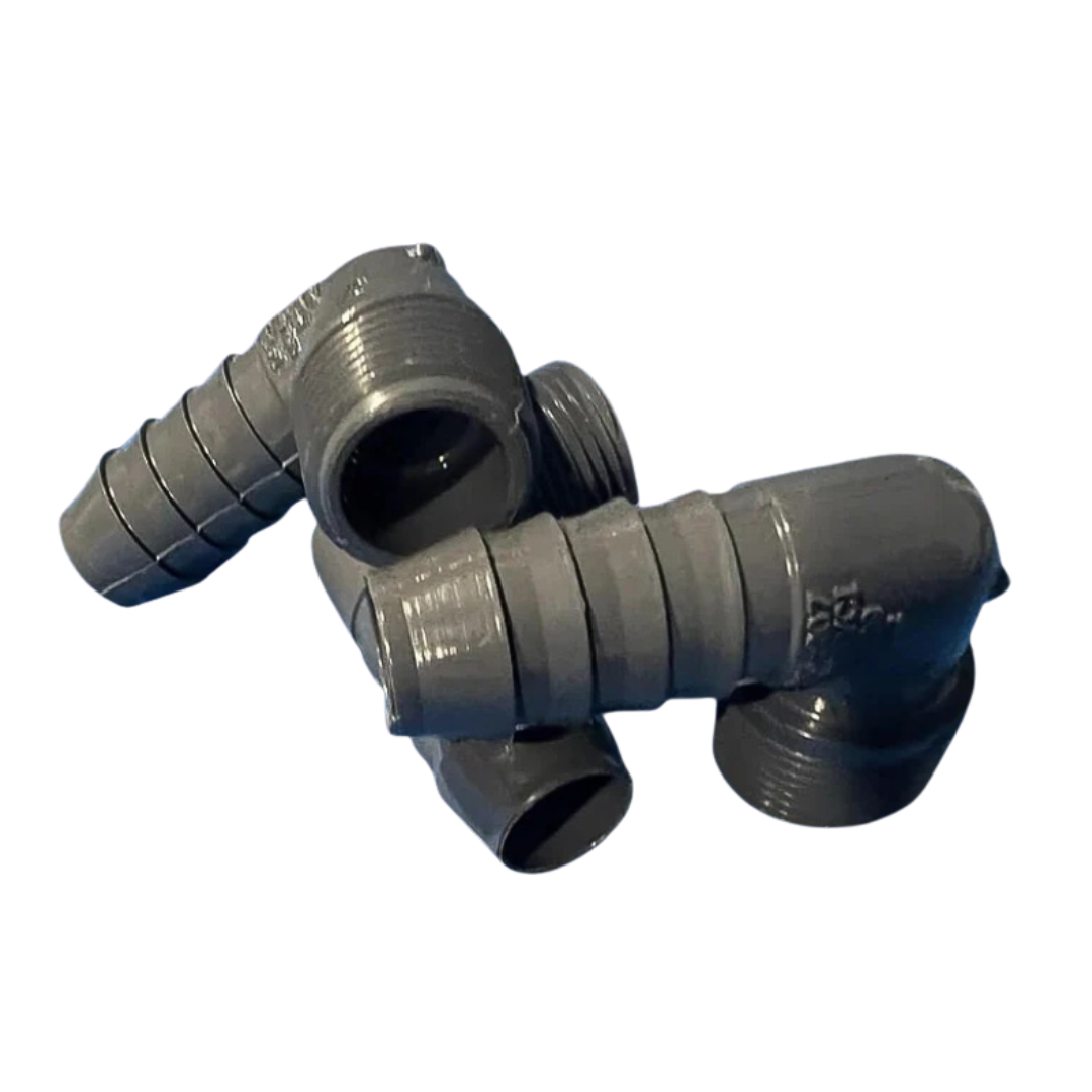 3/4 INCH PVC HOSE ELBOW