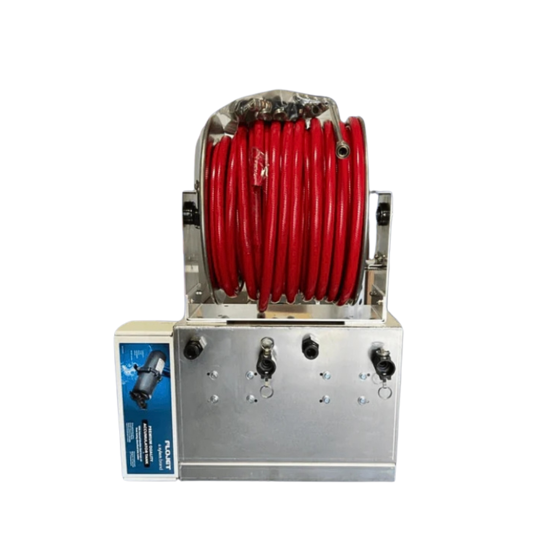 Generation III VersaJet Twin Pump System w/ Hose Reel