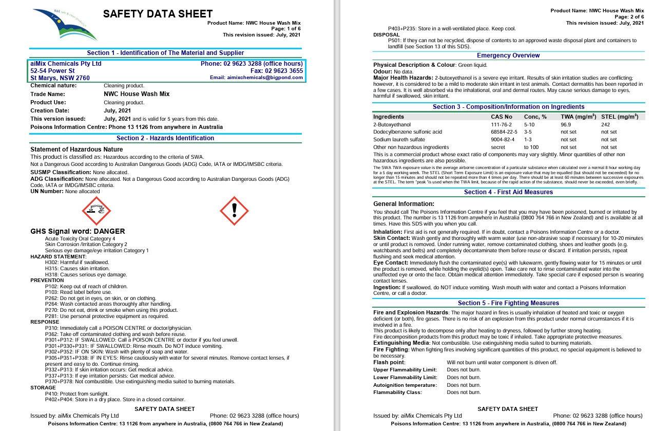 NWC - House Wash Mix