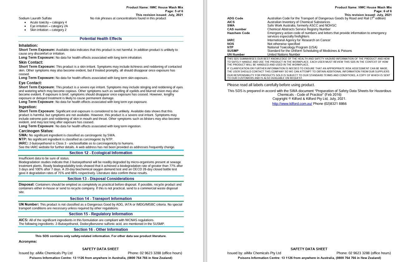 NWC - House Wash Mix