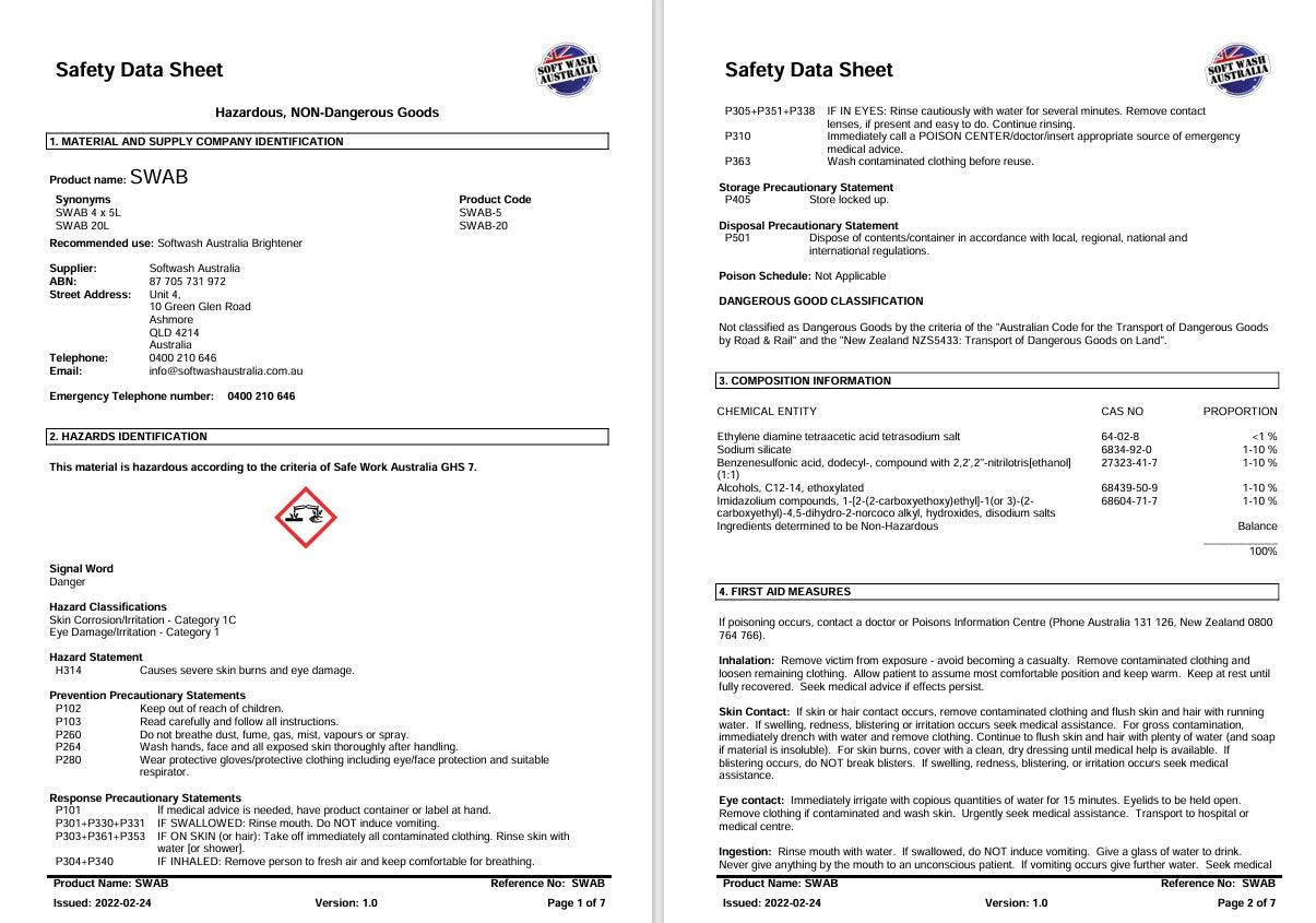 SWAB - Brightener - Oxidized Paint Remover