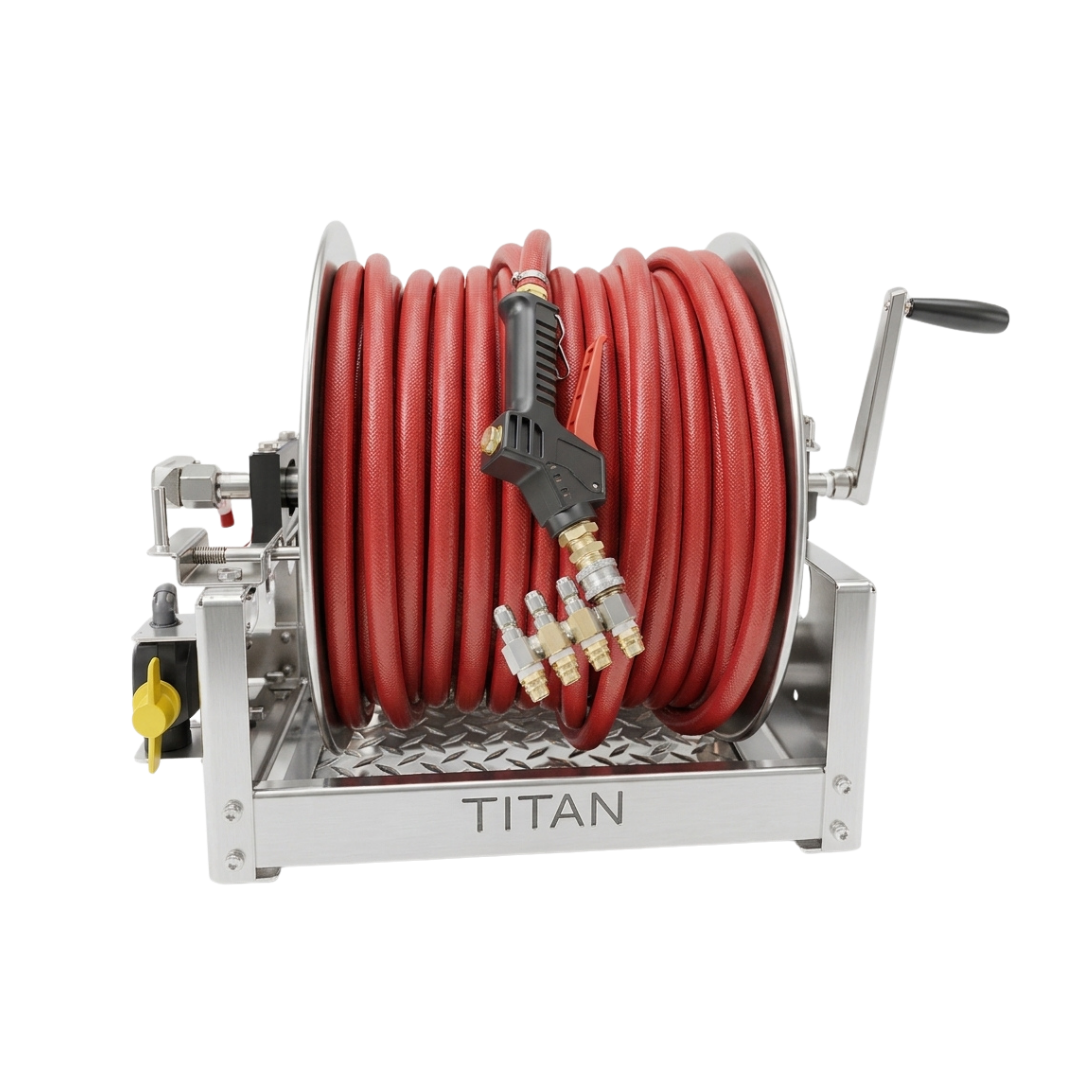 Titan 12" Stainless & Aluminium Hose Reel (T4312)