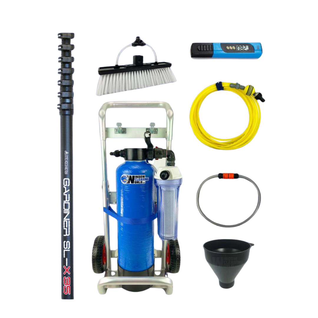 3 Storey Water-Fed Window Cleaning Package With 80m Hose Kit