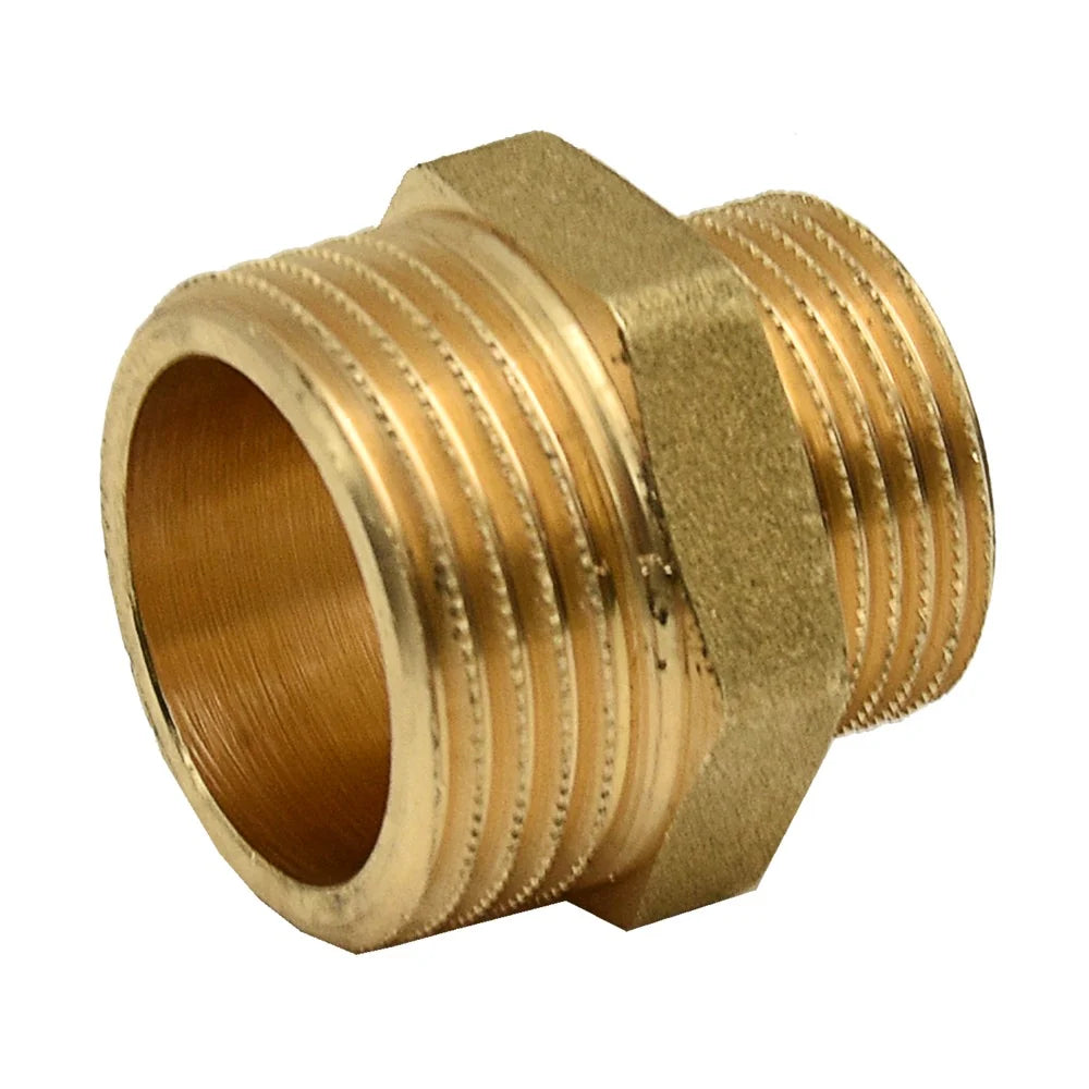 Brass hex nipple