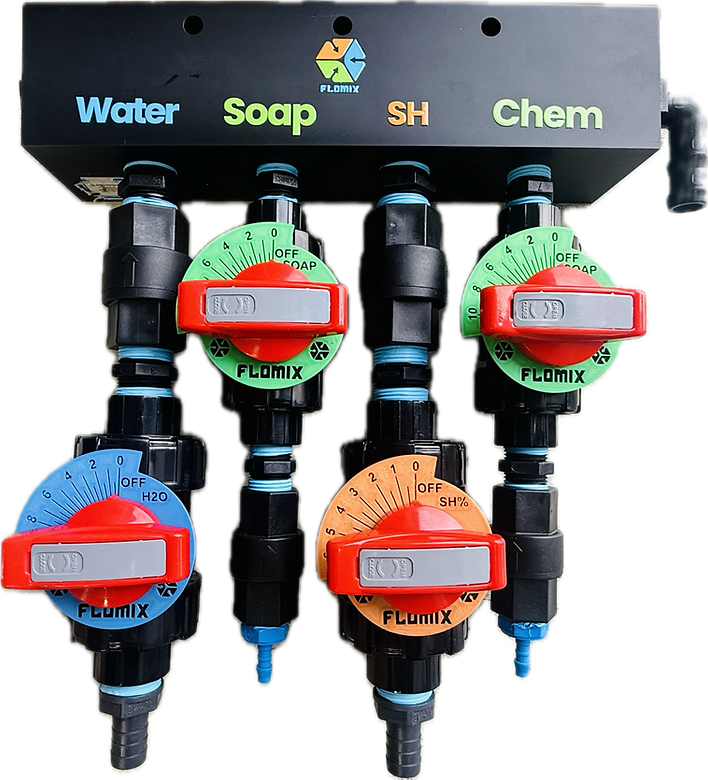 FLOMIX 3/4 - 4 Port Polyethylene Chemical Manifold