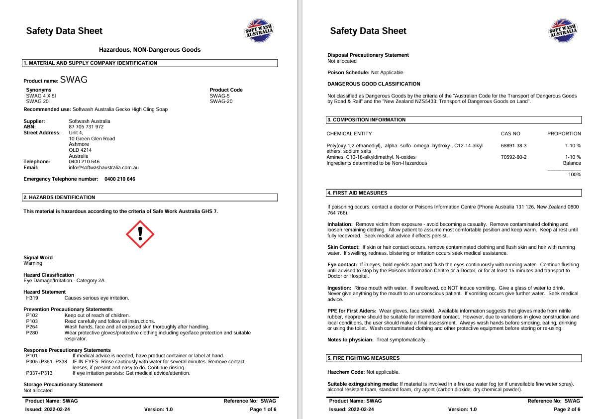 SWAG - GECKO - High grip Surfactant