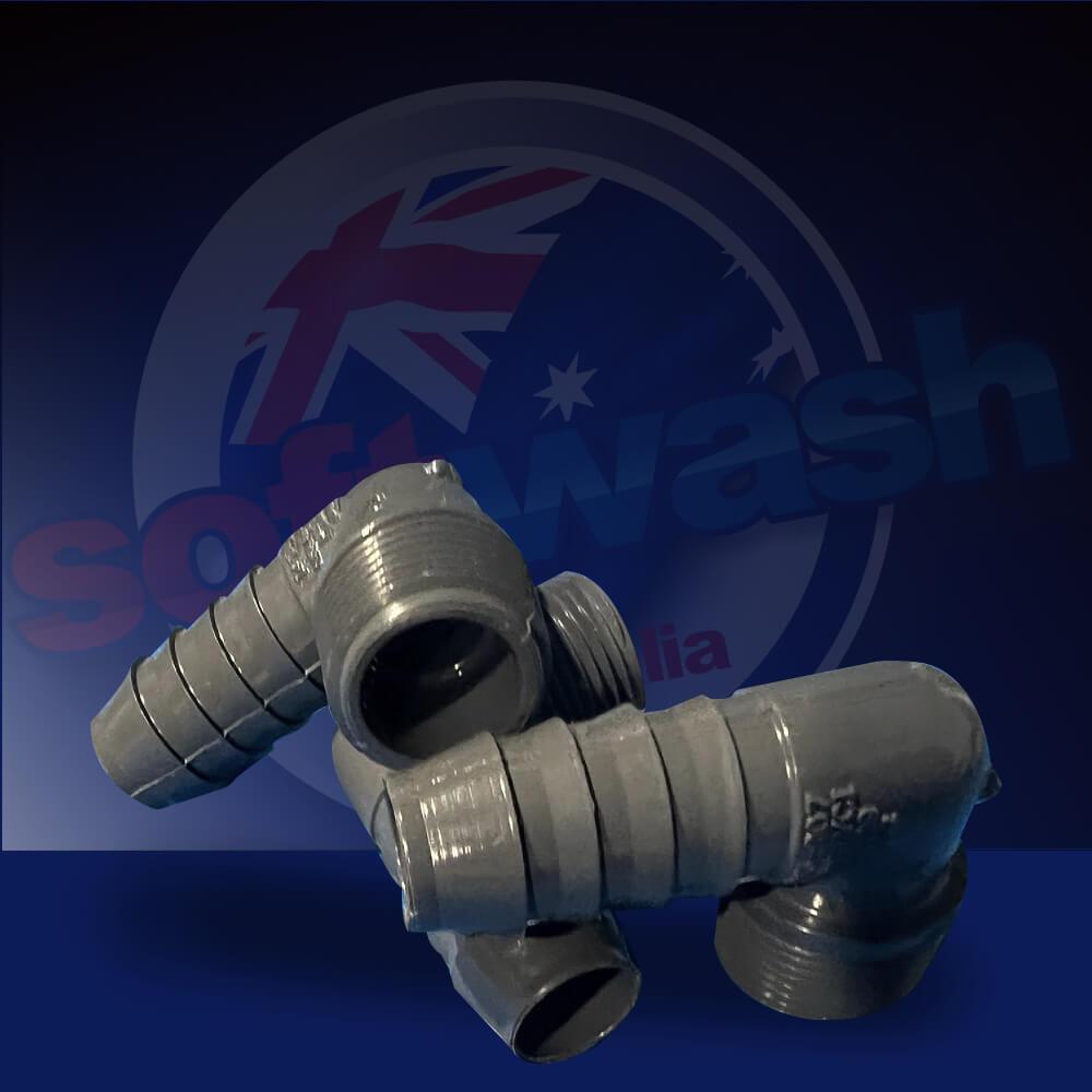 3/4 INCH PVC HOSE ELBOW