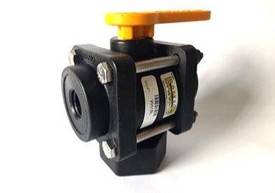 Banjo - 4 Bolt Poly 3 Way Ball Valve