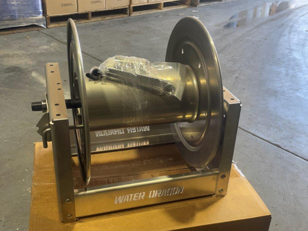 Water Dragon Stainless/Aluminium Hose Reels - 8 INCH