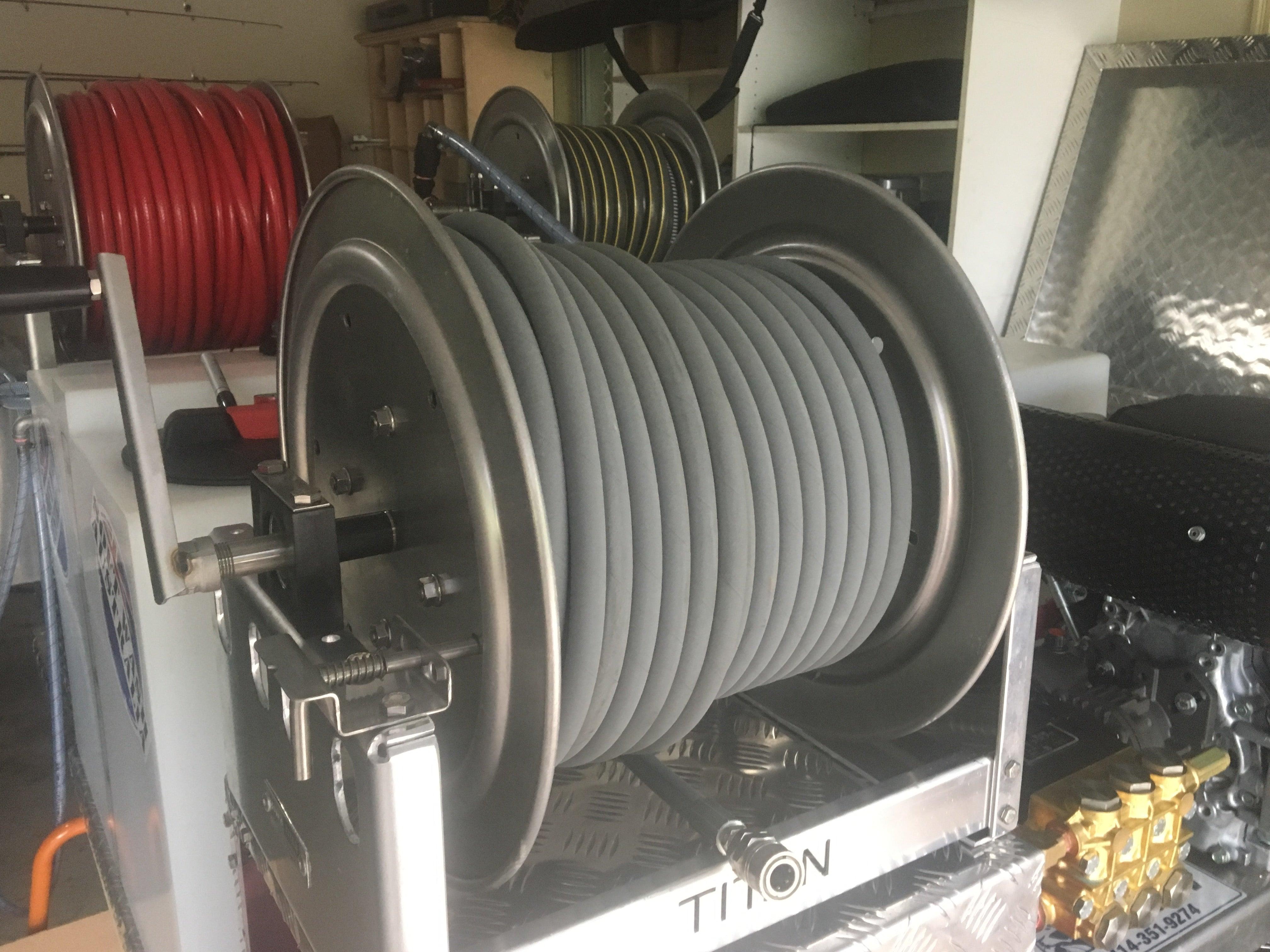 Titan 12 Inch T4312S Stainless/Aluminium Hose reels