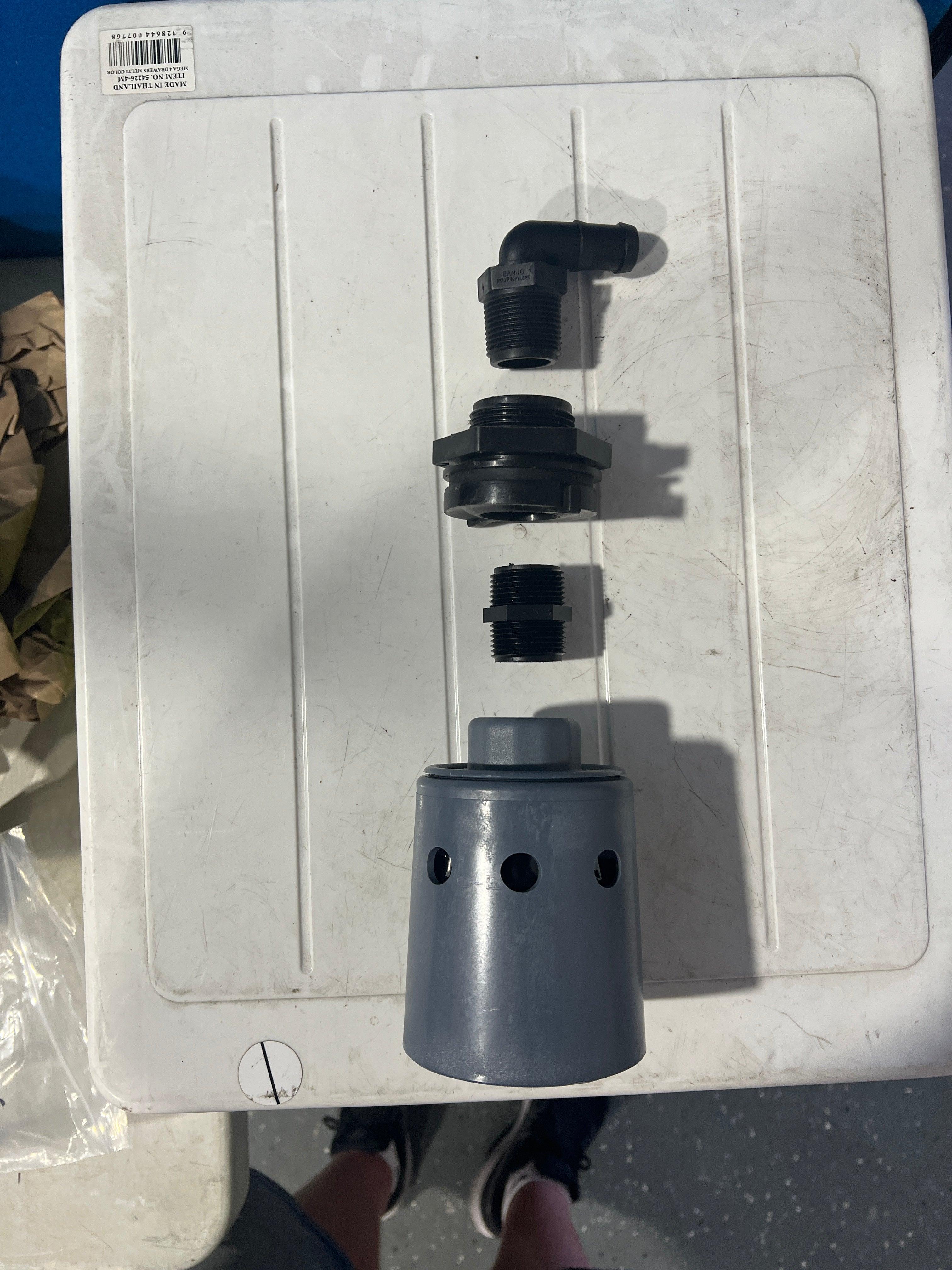 Hudson Float Valve 1 Inch KIT W/Bulkhead