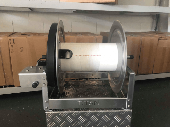 Titan 12 Inch Electric Hose Reel - T4312ES (Stainless Steel)