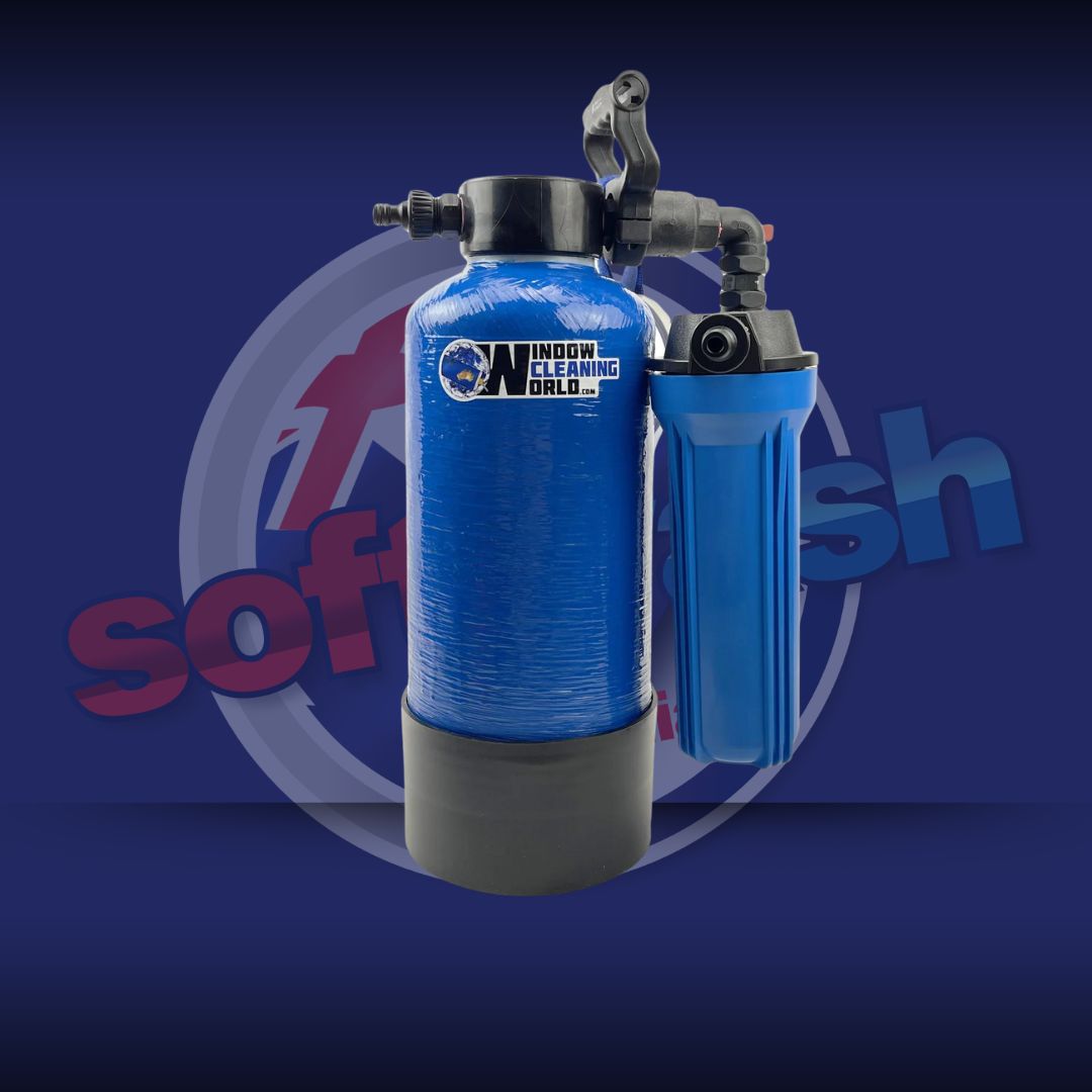 8 Litre Lift &amp; Carry DI Pure Water Tank Only - With RESIN &amp; Sediment Filter