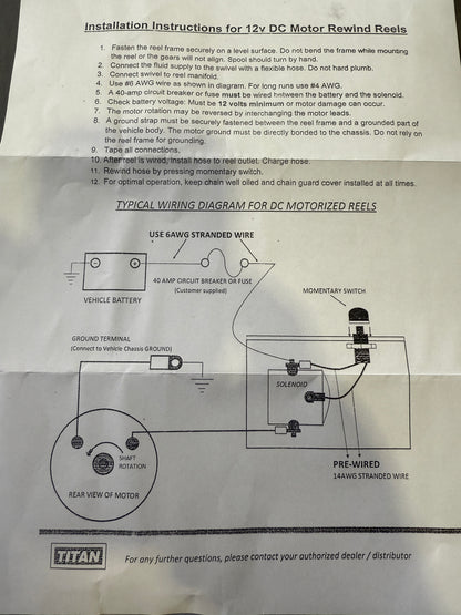 Titan 12 Volt Drive Motor