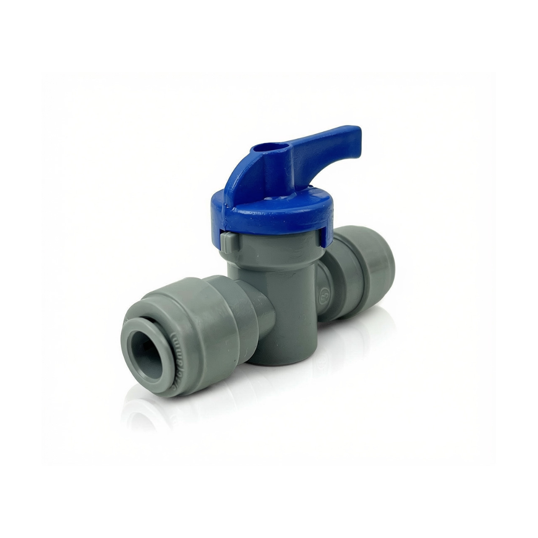 Premium 8mm Push Fit Valve Blue
