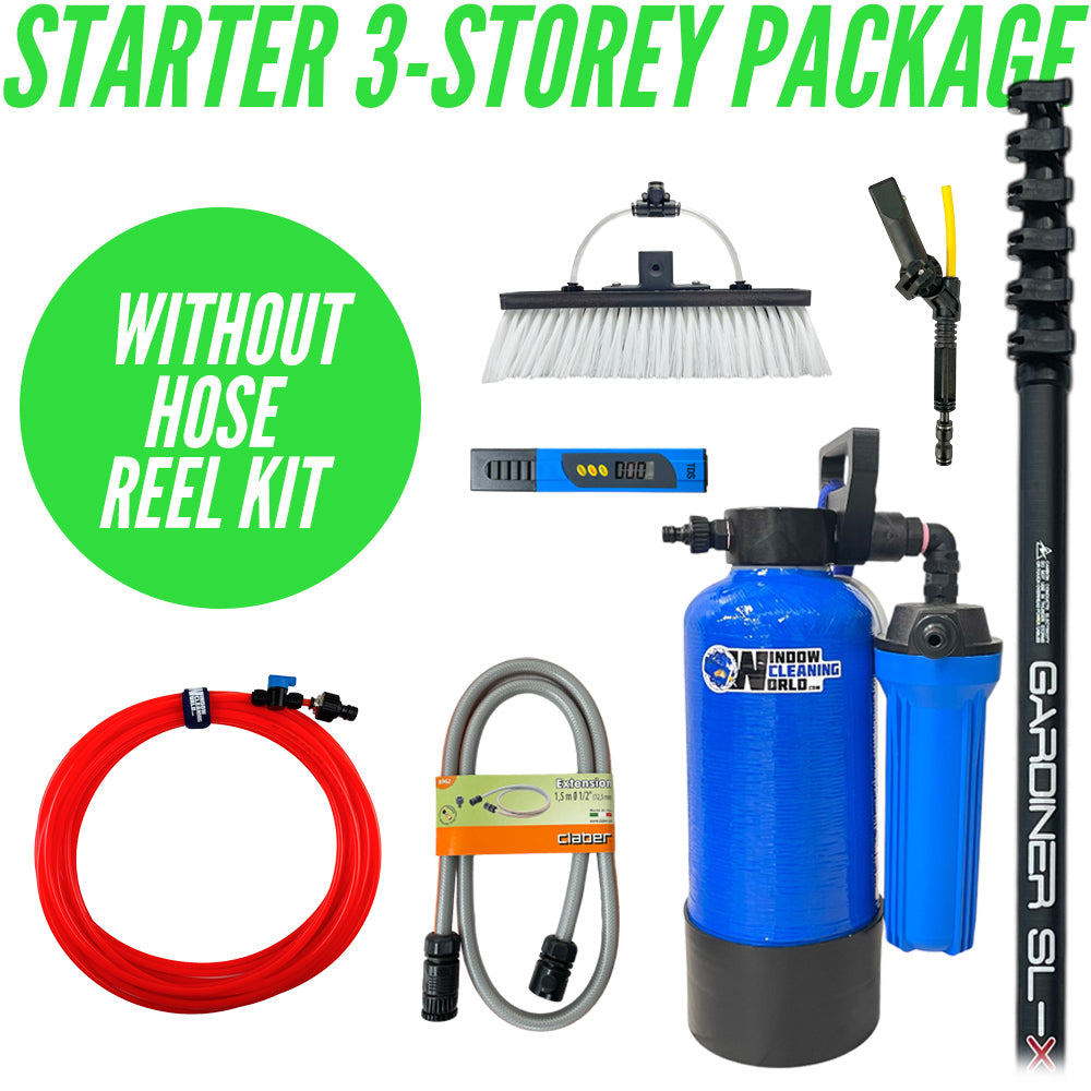 Starter 3-Storey Window Cleaning Kit – No Hose Reel Included