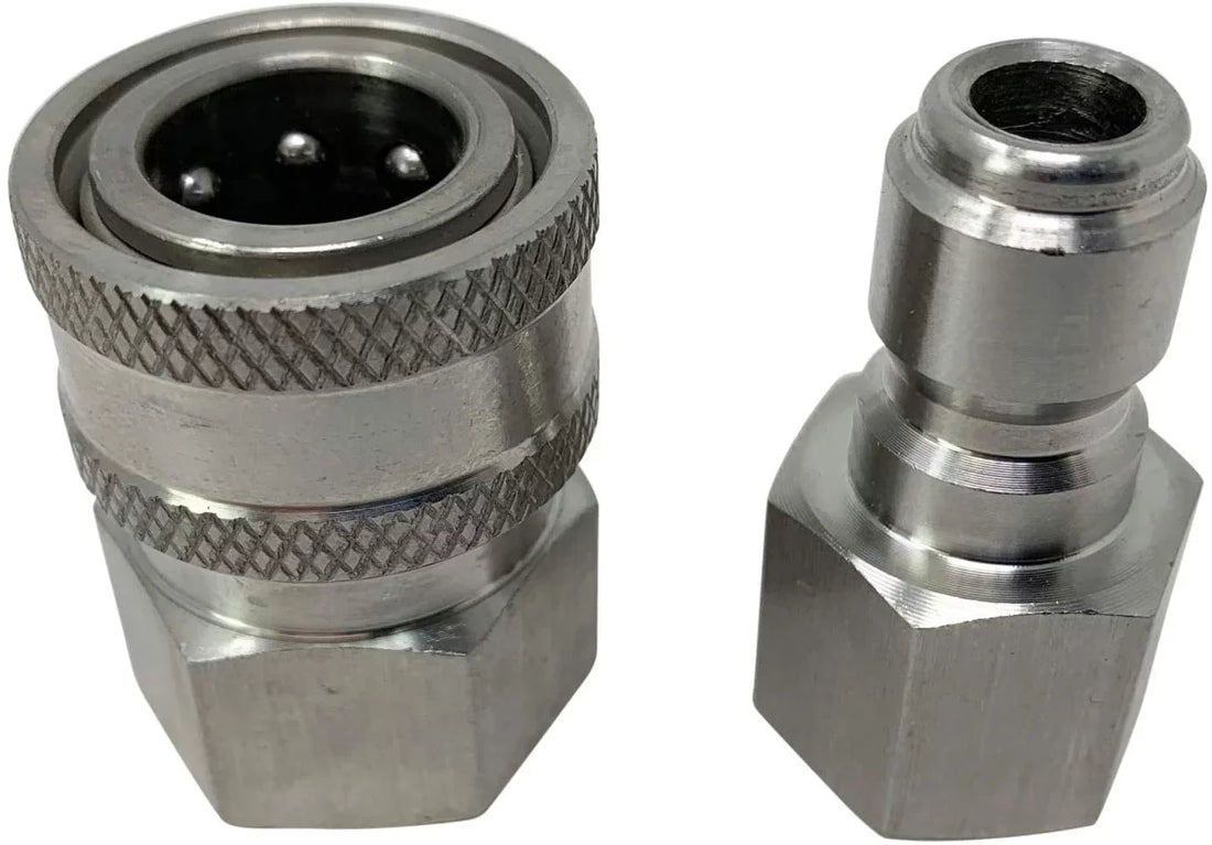 1/4 Inch Quick Connect Stainless Steel Coupling and Plug