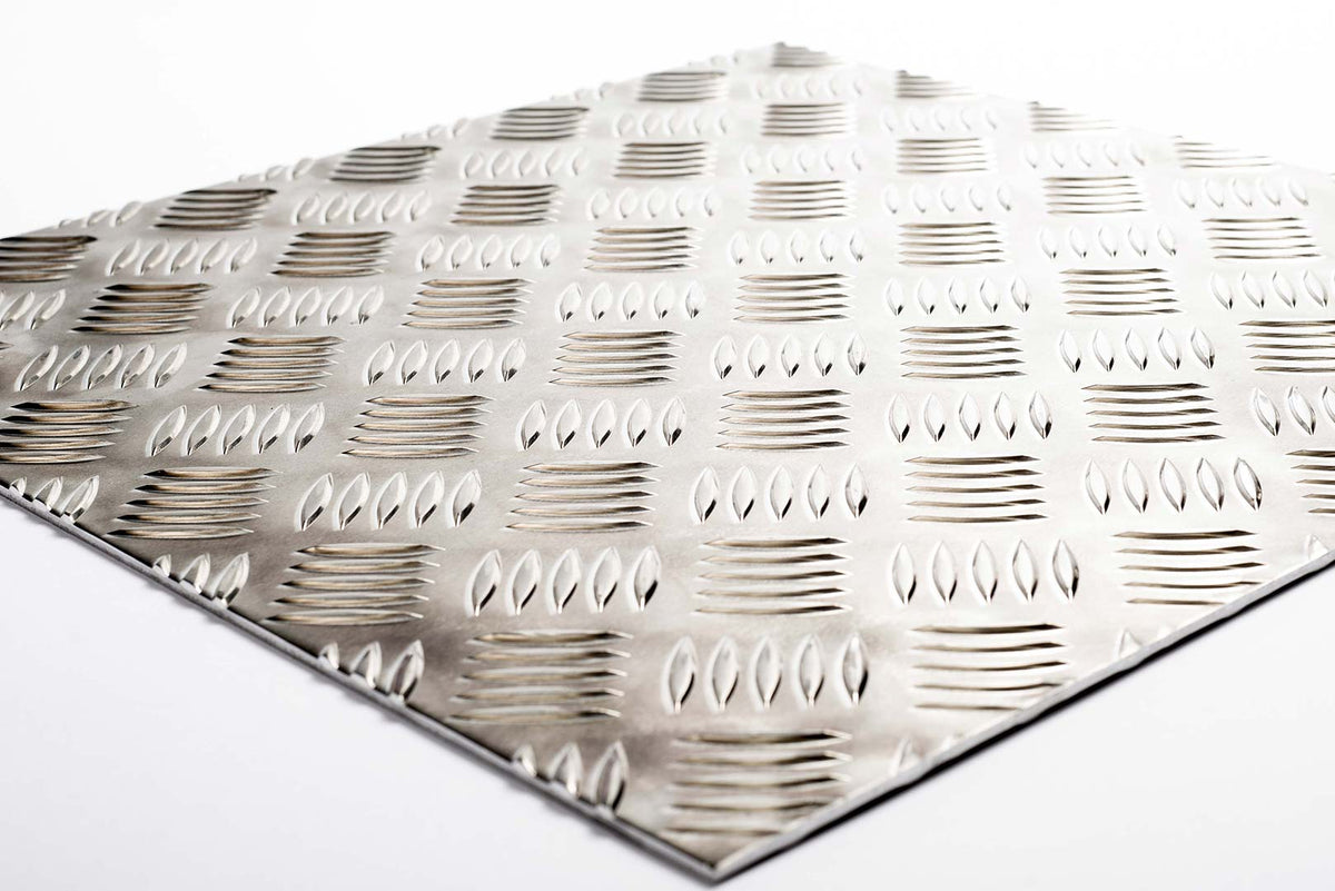 Aluminium Skid 1200 x 800 x 50 mm 3mm Checker Plate