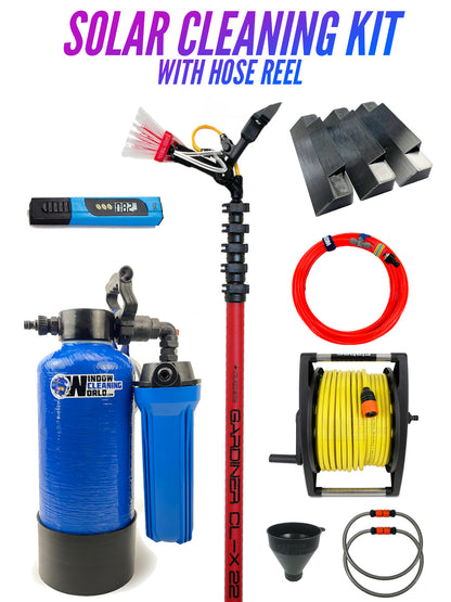 Water-Fed Solar Cleaning Kit With  Pole: CL-X22  50m 6mm Hose Kit