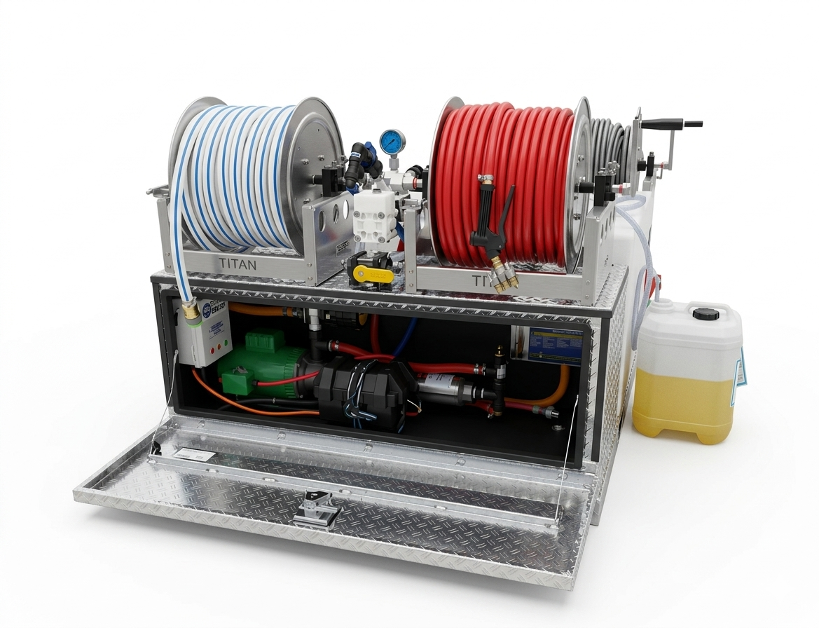 Softwash/Pressure Wash Skid Unit - Complete