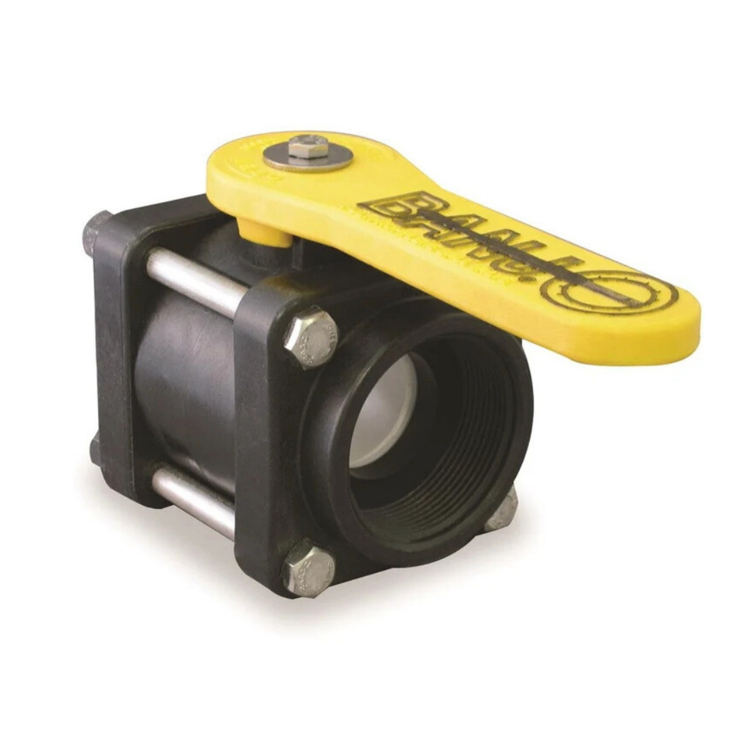 Banjo - 4 Bolt Poly 3 Way Ball Valve