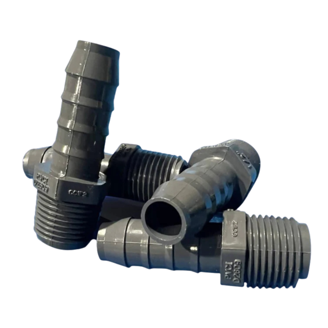 1/2 INCH PVC HOSE BARB