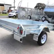 Single Axle Box Trailer - Galvanized - Variants