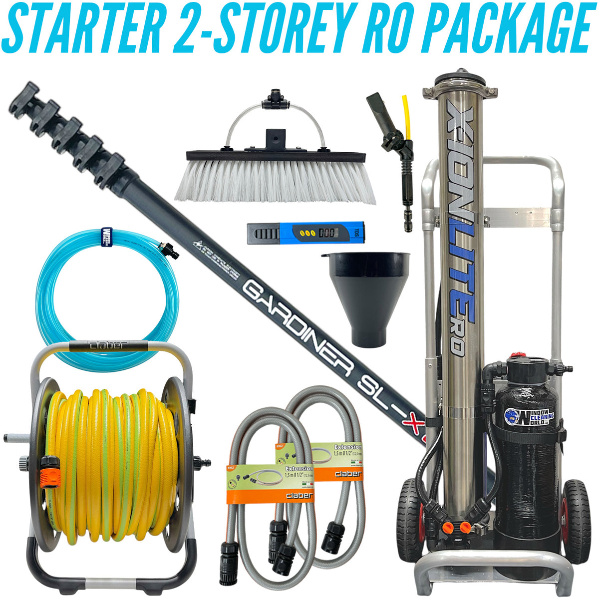 Starter 2-Storey RO Water-fed Window Cleaning Package