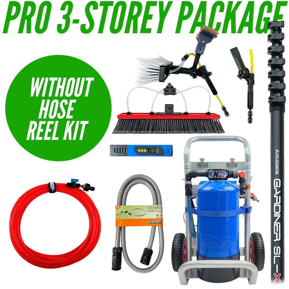 Pro 3-Storey Window Cleaning Kit – Water-Fed System