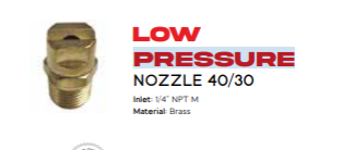 Soap Nozzle - Low Pressure 40/30