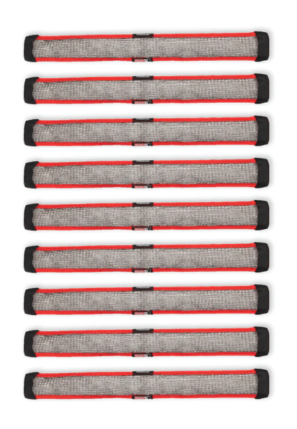 16.5" Solar Rocker Stainless Mesh Scrub - Red