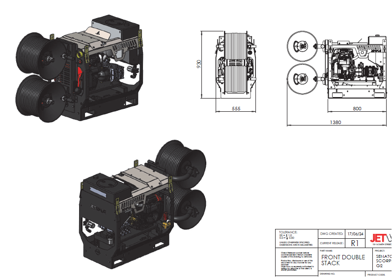 Senator/Scorpion Front Double Stack Plate