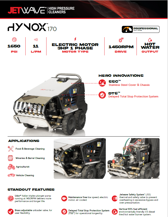 Hynox 170 (1650 PSI | 11 L/PM)