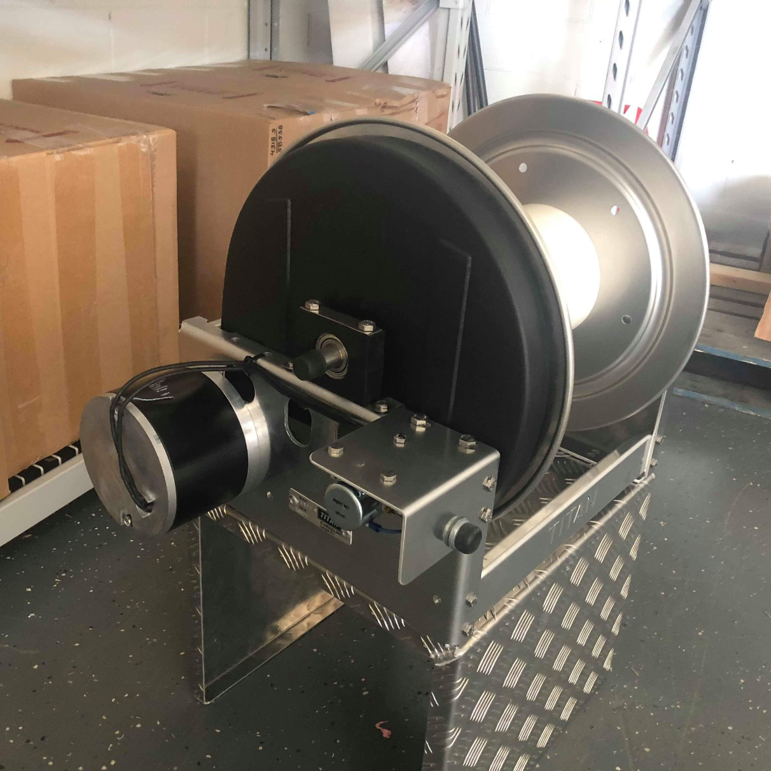 Hose Reel Stand | 3mm Aluminium Checker Plate
