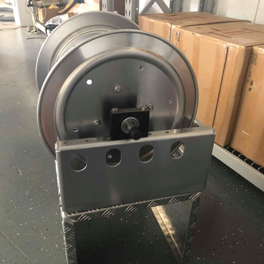 Hose Reel Stand | 3mm Aluminium Checker Plate