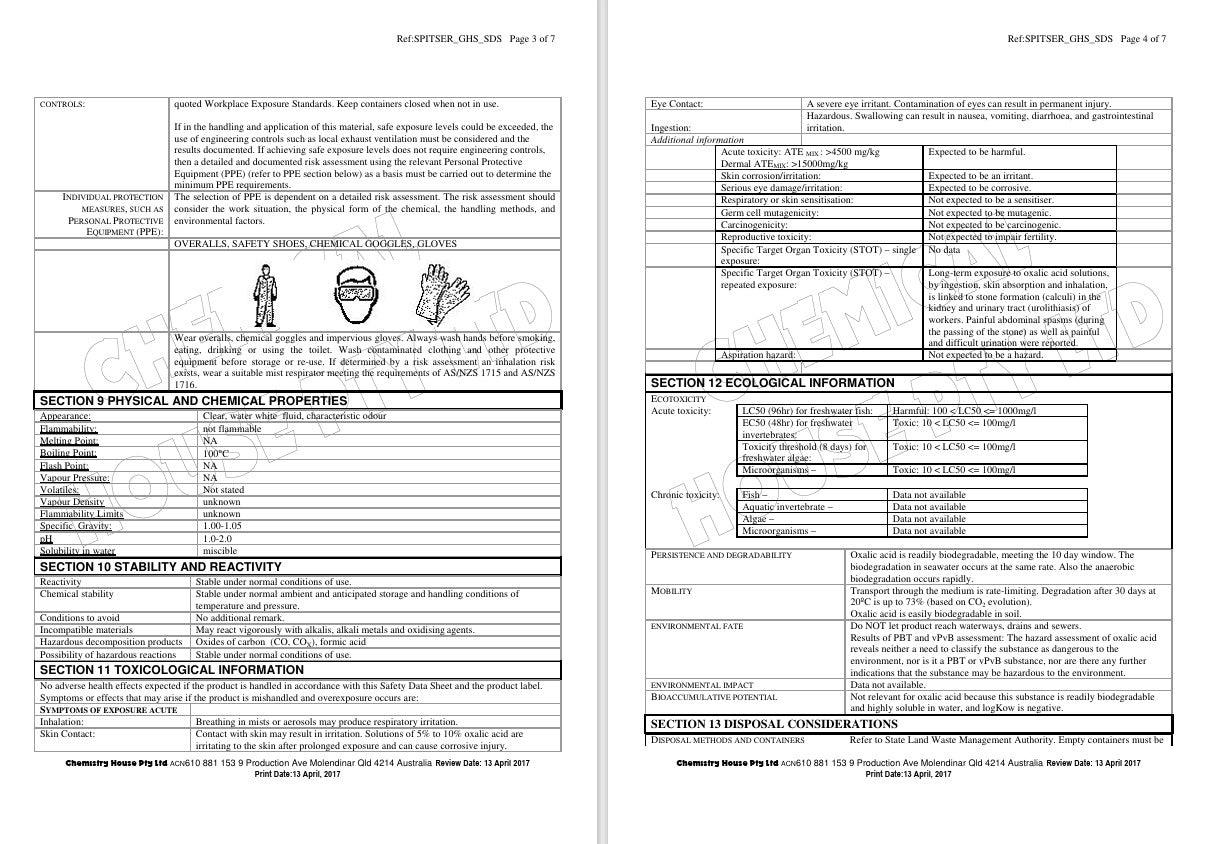 SWA - Spitser Spear Pump & Timber Stain Remover