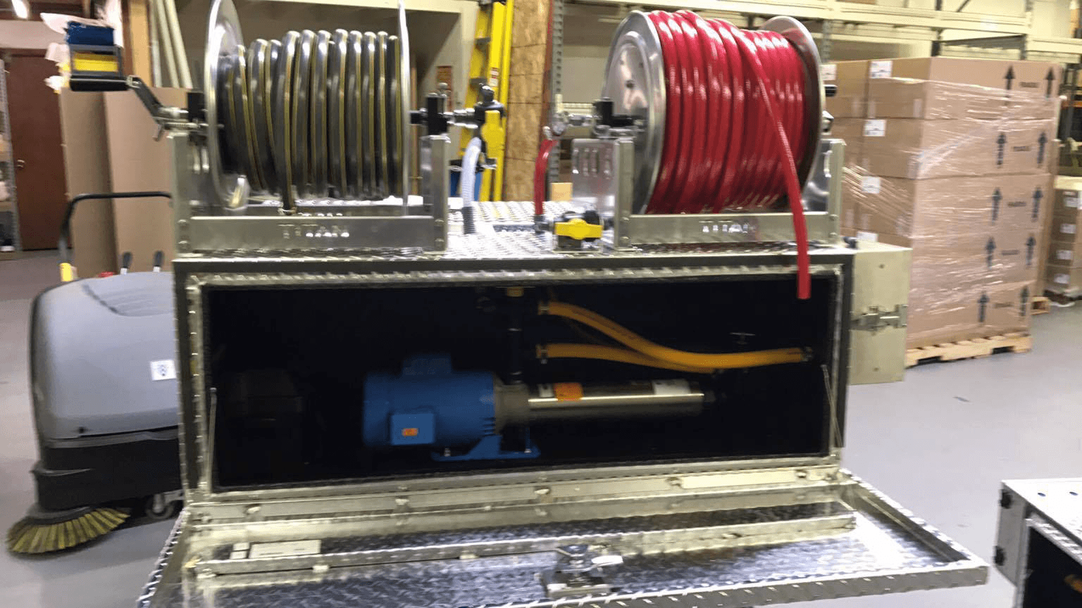 Booster in a Box with Hose Reels Complete Includes Pro-Switch