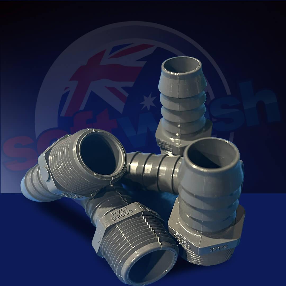 3/4 INCH PVC HOSE BARB