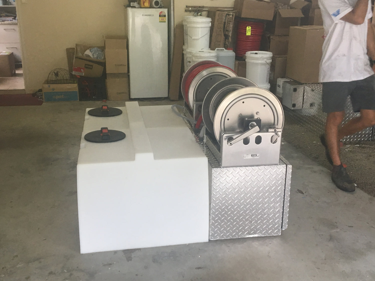 Booster in a Box With Hose Reels Complete - Pro-Switch Optional