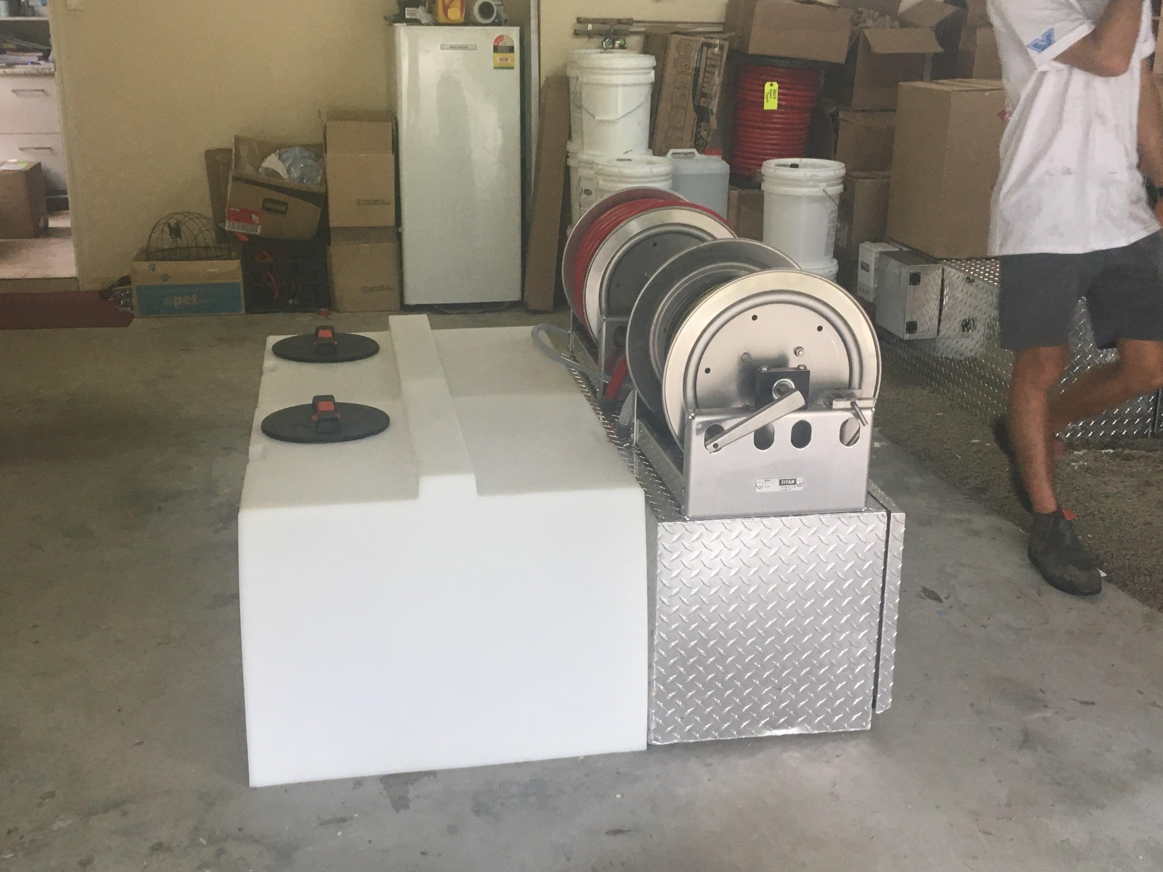 Booster in a Box with Hose Reels Complete Includes Pro-Switch