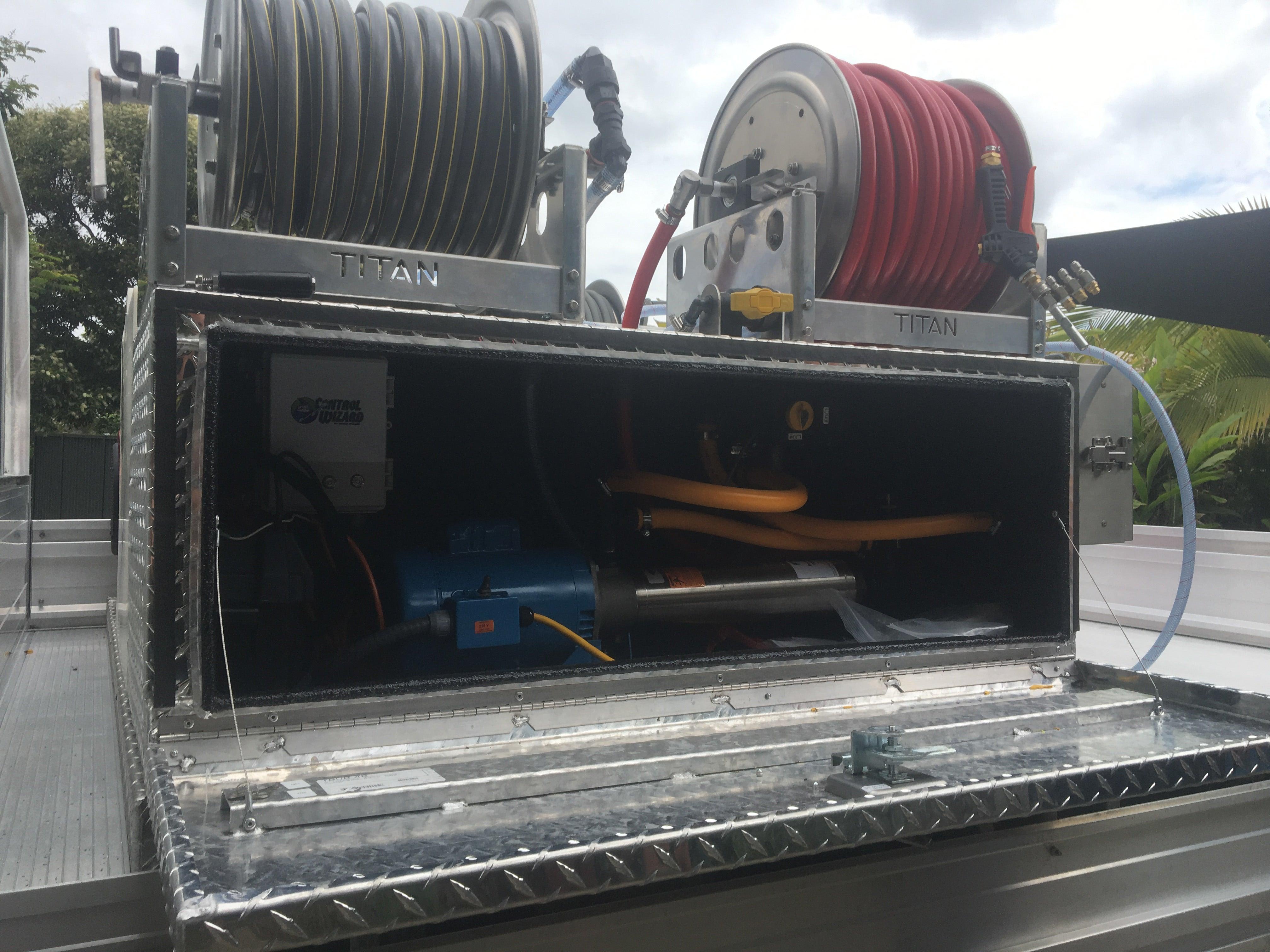 Booster in a Box with Hose Reels Complete Includes Pro-Switch