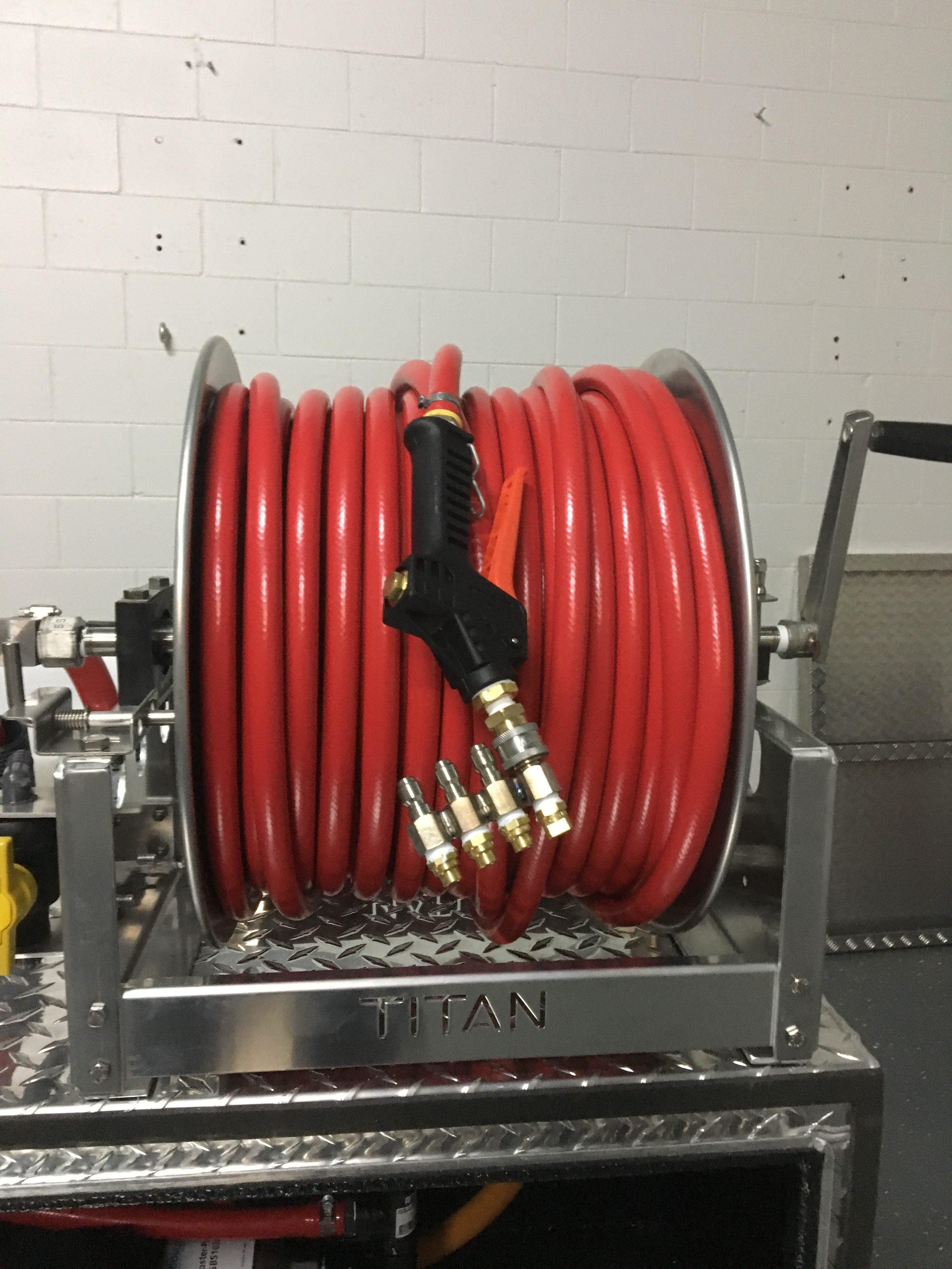 Titan 12 Inch T4312S Stainless/Aluminium Hose reels